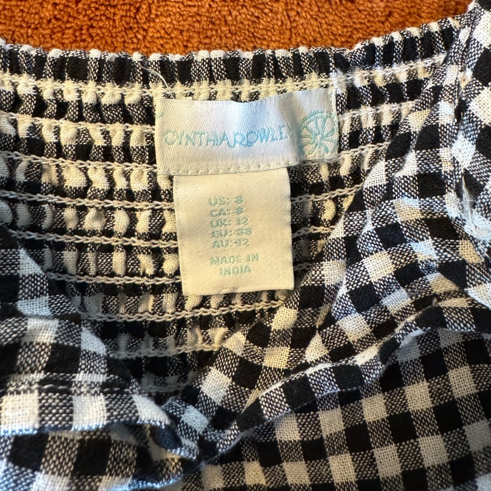 Cynthia Rowley Gingham Maxi Dress - Picture 3 of 5